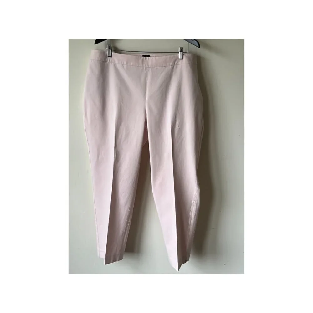 Talbots Women Chatham Curvy Pants, Light Pink, 18W